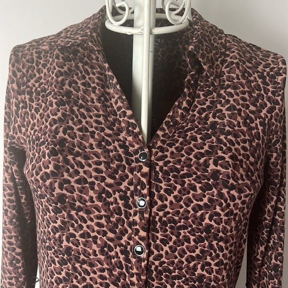 NWT Talbots Cheetah long sleeved dress - Picture 2 of 7